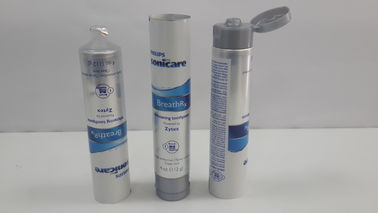 หลอดเลเซอร์ยาสีฟันด้วยการพิมพ์ด้วยเลเซอร์แบบยืดหยุ่นขนาด 4oz ด้วยฝาพับโปร่งแสงบนฝาปิด