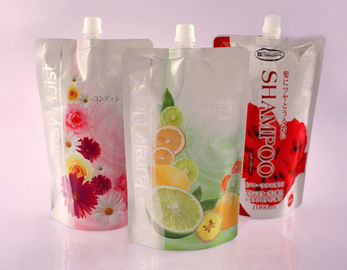 ของเหลว Stand Up อาหารพลาสติกที่มีความยืดหยุ่นบรรจุภัณฑ์พวยถุง 100 กรัม-2kg