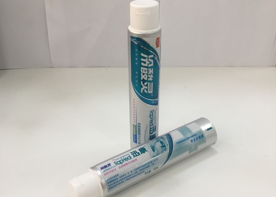 หลอดอลูมิเนียม Barrier ลามิเนตด้วยยาสีฟันบนพลิกหมวก 275/12 Thichness