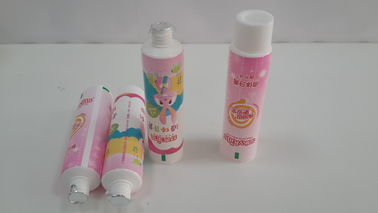 40g เด็กซอฟท์ฟันยาสีฟันเจลหลอดเจลหลอดลามิเนตบรรจุภัณฑ์ท่อที่มีฝาเรียบราบ