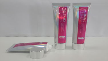 Holographic Laminate Tube บรรจุเครื่องสำอาง Squeeze 90g หลอดรูปไข่แบน